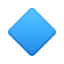 small blue diamond Emoji (Facebook)