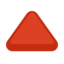 Red Triangle Pointed Up Emoji (Facebook)