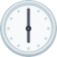 Six O’Clock Emoji (Facebook)