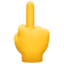 långfinger upp Emoji (Facebook)