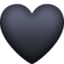 Black Heart Emoji (Facebook)