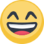 Grinning Face With Smiling Eyes Emoji (Facebook)