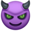 Smiling Face With Horns Emoji (Facebook)