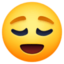 Relieved Face Emoji (Facebook)