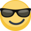 Smiling Face With Sunglasses Emoji (Facebook)