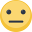 neutrales Gesicht Emoji (Facebook)