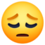 Pensive Face Emoji (Facebook)