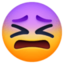 Confounded Face Emoji (Facebook)