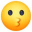 Kissing Face Emoji (Facebook)