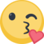 Face Blowing A Kiss Emoji (Facebook)