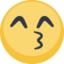 Kissing Face With Smiling Eyes Emoji (Facebook)