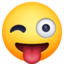 Winking Face With Tongue Emoji (Facebook)