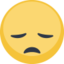 Disappointed Face Emoji (Facebook)