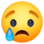 Crying Face Emoji (Facebook)