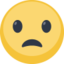Frowning Face With Open Mouth Emoji (Facebook)
