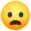 Frowning Face With Open Mouth Emoji (Facebook)