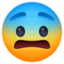 muka ketakutan Emoji (Facebook)