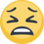 Tired Face Emoji (Facebook)