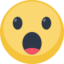 Face With Open Mouth Emoji (Facebook)