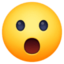 Gesicht mit offenem Mund Emoji (Facebook)