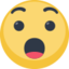 Hushed Face Emoji (Facebook)