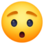 verdutztes Gesicht Emoji (Facebook)