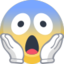 Face Screaming In Fear Emoji (Facebook)