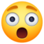 lenyűgözött arc Emoji (Facebook)