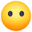 gezicht zonder mond Emoji (Facebook)