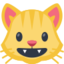 Grinning Cat Face Emoji (Facebook)