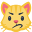 Pouting Cat Face Emoji (Facebook)