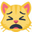 Weary Cat Face Emoji (Facebook)