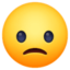 betrübtes Gesicht Emoji (Facebook)