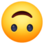 fejjel lefelé fordult arc Emoji (Facebook)