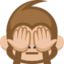 See-No-Evil Monkey Emoji (Facebook)