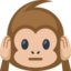 Hear-No-Evil Monkey Emoji (Facebook)