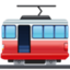 wagon tramwajowy Emoji (Facebook)