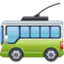 trolleybus Emoji (Facebook)