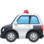 voiture de police Emoji (Facebook)