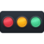 Horizontal Traffic Light Emoji (Facebook)