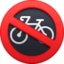 proibido andar de bicicleta Emoji (Facebook)