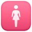 symbole Toilettes femmes Emoji (Facebook)