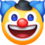 clownsgezicht Emoji (Facebook)