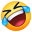 raitausi iš juoko Emoji (Facebook)