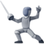 Person Fencing Emoji (Facebook)