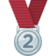 2Nd Place Medal Emoji (Facebook)