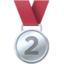 2Nd Place Medal Emoji (Facebook)