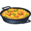 caçarola com comida Emoji (Facebook)