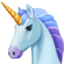 Einhorngesicht Emoji (Facebook)