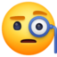 gezicht met monocle Emoji (Facebook)